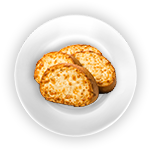 5pcs Garlic Bread Slices 